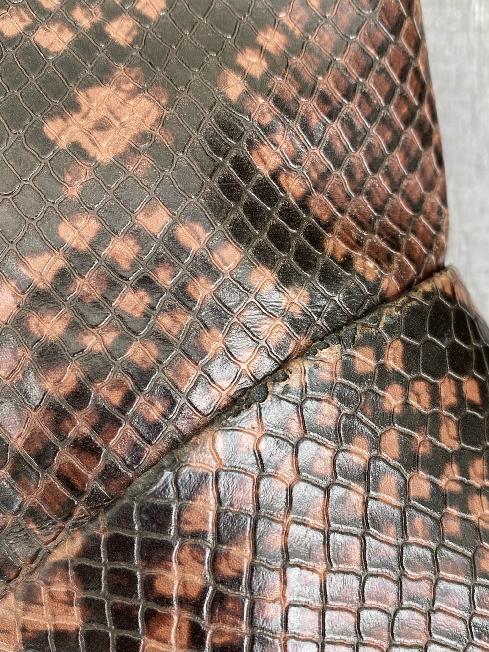 Treasure & Bond Brown Snake-Print Ankle Booties Size 7 - Picture 9 of 9